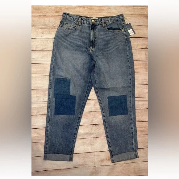 Women's👱🏽♀️NWT🏷️High-RiseBoyfriend Jeans👖Universal Thread Medium Wash Sz 14 - Picture 3 of 10
